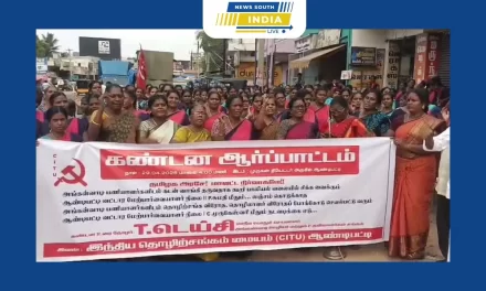 அங்கன்வாடி பணியாளர்களை பாலியல் தொழிலில் ஈடுபட வட்டார மேற்பார்வையாளர்கள் வலியுறுத்துவதாக புகார் கூறி ஆண்டிப்பட்டியில் அங்கன்வாடி பணியாளர்கள் தர்ணா போராட்டம்