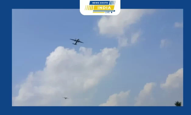 பெரம்பலூர் அருகே கிராமப்புறங்களில் அதீத சத்தத்துடன் தாழ்வாக பறந்த விமானங்களை வியப்புடன் பார்த்த பொதுமக்கள்