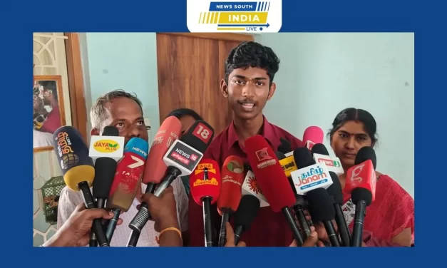 திருப்பூர் மாநகராட்சி அரசு பள்ளி மாணவன் பத்தாம் வகுப்பு தேர்வில் 497 மதிப்பெண்கள் பெற்று அசத்தல்.