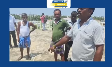 திருப்பூர்: மேல்நிலை நீர் தேக்கத் தொட்டியில் மனித கழிவு கலக்கப்பட்டதாக இருந்த புகார் கலக்கப்படவில்லை என தண்ணீரை குடித்து நிரூபித்த மண்டல தலைவர் மற்றும் கவுன்சிலர்.