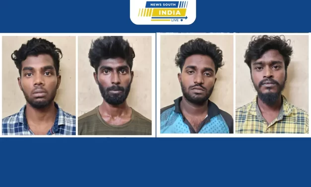 மணப்பாறையில் இருசக்கர வாகனங்களை திருடிய மூன்று பேரும் அதனை பிரித்து உதிரிபாகங்களாக விற்பனை செய்த மெக்கானிக்கும் கைது.