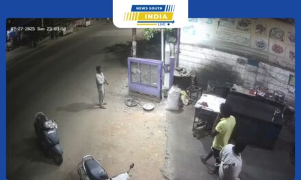 கோவில்பட்டியில் ஹோட்டல் உணவு பார்சல் வாங்கியதற்கு பணம் கேட்டதால் ஆத்திரம் – கத்தியை தரையில் தீப்பொறி பறக்க உரசி மிரட்டல் –