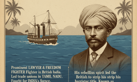 🌺 Remembering V. O. Chidambaram Pillai — “Kappalottiya Tamizhan”